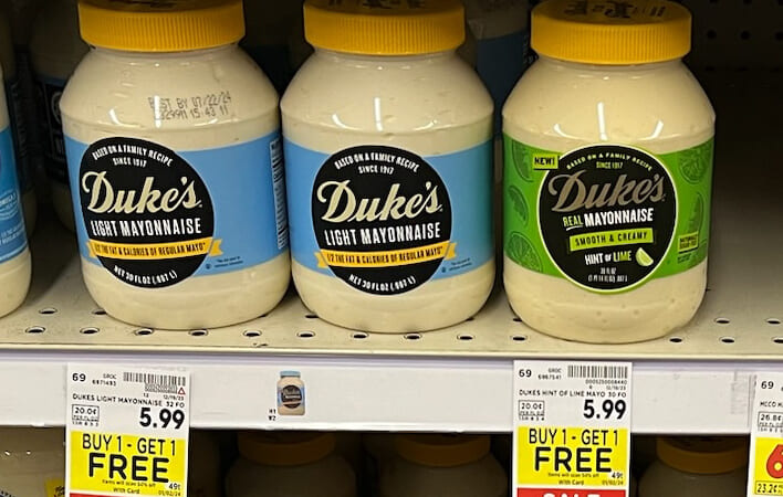 Duke’s Mayonnaise As Low As $2 At Kroger (Regular Price $5.49)