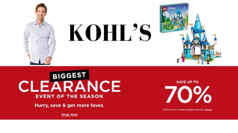 Kohl’s Biggest Clearance Sale | 70% Off!