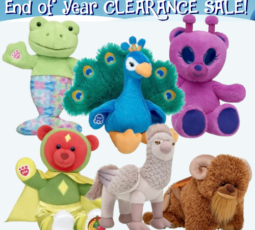 Build-A-Bear: End of Year Clearance Sale! Shop huge clearance markdowns online now through New Year’s Eve!