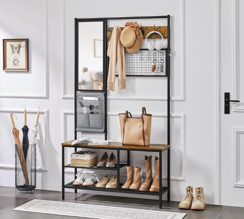 Upgrade your entryway with this Yaheetech Hall Tree with Shoe Bench for just $69.99 After Coupon (Reg. $99.99) + Free Shipping