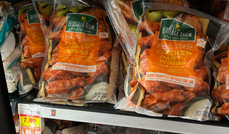 Heritage Farm Chicken Party Wings Just $6.99 Per Bag (Regular Price $11.99)