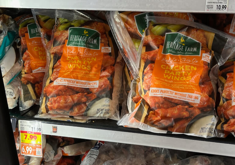 Heritage Farm Chicken Party Wings Just $6.99 Per Bag (Regular Price $11.99)