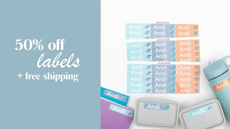 Mabel’s Labels | 45 Waterproof Large Labels $11.75 Shipped