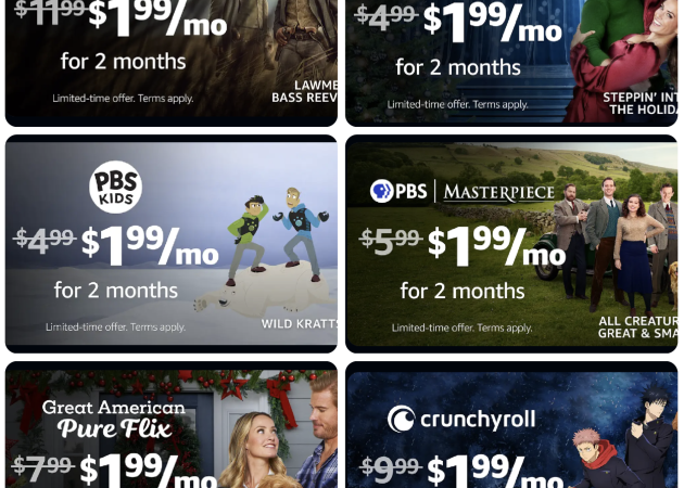 *HOT* Prime Video Channels: $1.99 Per Month!