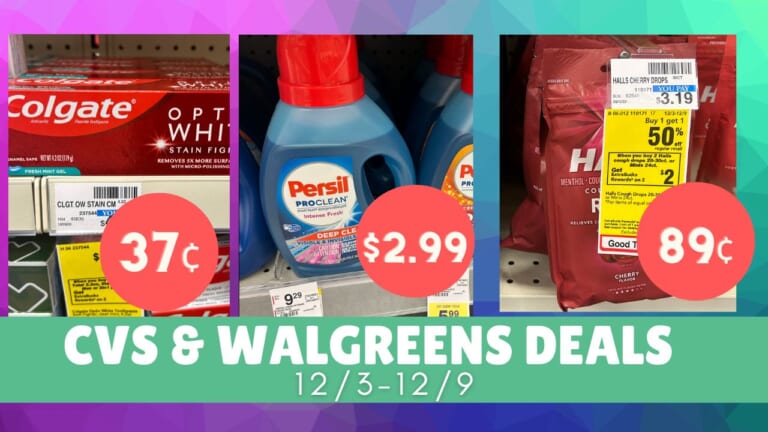 Video: Top CVS & Walgreens Deals 12/3-12/9