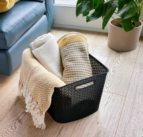 Y-Weave XL Curved Decorative Storage Basket