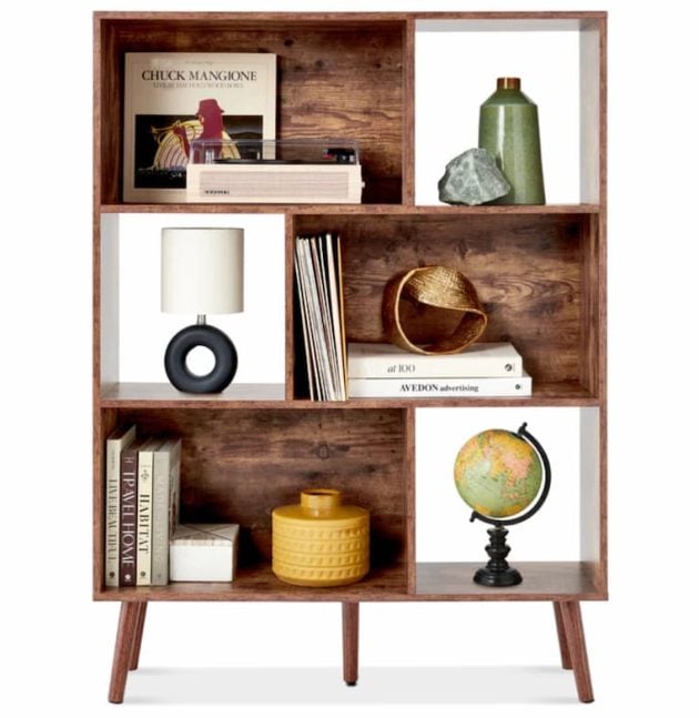 Mid-Century 3-Tier Modern Wooden Bookcase for just $89.99 shipped!