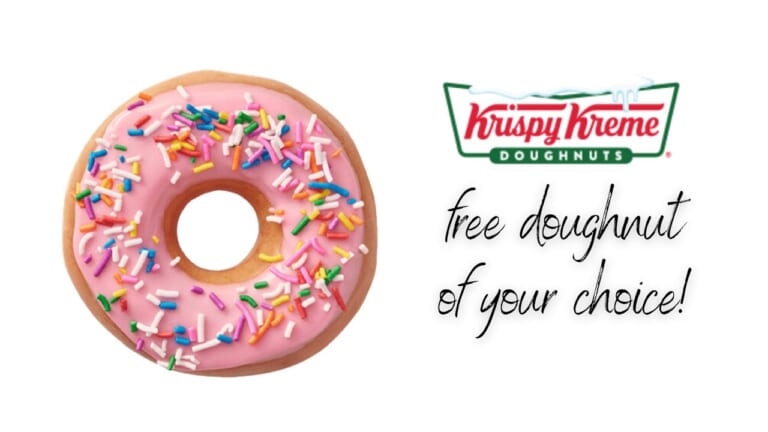 FREE Krispy Kreme Doughnut | No Purchase Necessary!