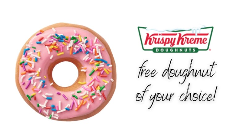 FREE Krispy Kreme Doughnut | No Purchase Necessary!