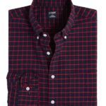 J.Crew Factory Men's Plaid Flex Oxford Shirt for $14 + free shipping w/ $99