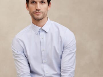 Banana Republic Factory Men's Slim Untucked Dress Shirt for $20 in cart + free shipping w/ $50