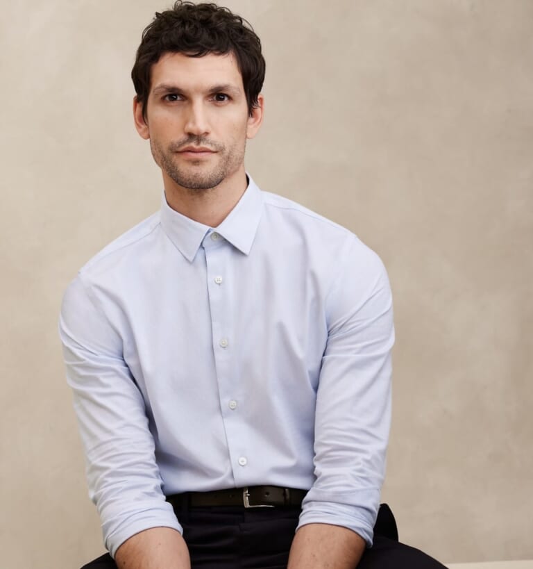 Banana Republic Factory Men's Slim Untucked Dress Shirt for $20 in cart + free shipping w/ $50