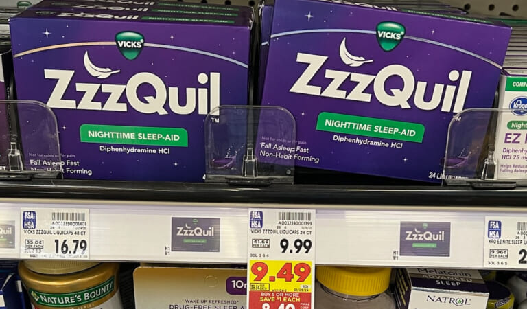 Get Vicks ZzzQuil For As Low As $6.99 At Kroger (Regular Price $9.99)