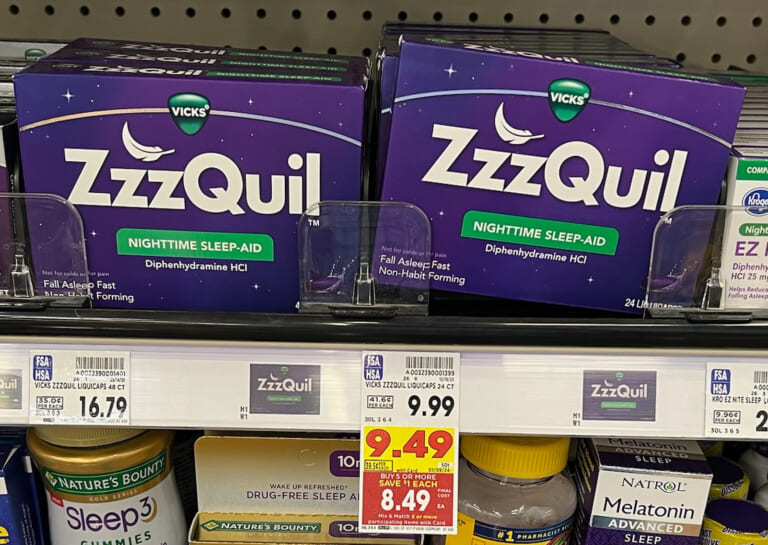 Get Vicks ZzzQuil For As Low As $6.99 At Kroger (Regular Price $9.99)