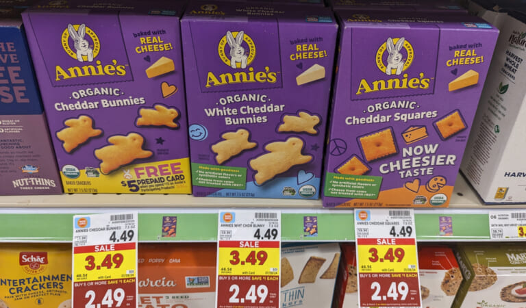 Annie’s Cheddar Crackers As Low As $1.99 At Kroger (Regular Price $4.49)