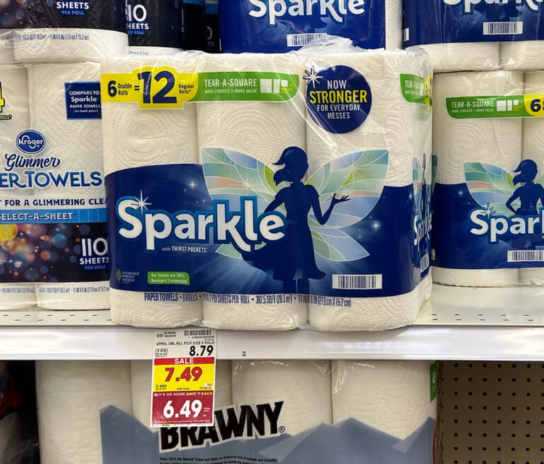 Sparkle Paper Towels As Low As $4.99 At Kroger