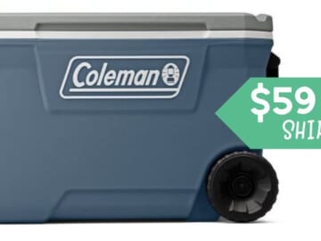 62-Quart Wheeled Coleman Cooler just $59 (Reg. $85)
