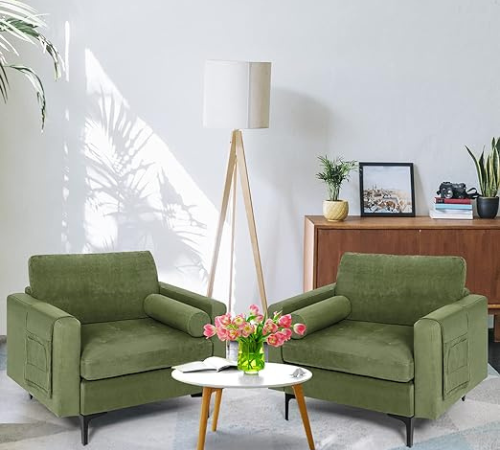 Upgrade your space with this Giantex Set of 2 Single Sofa for just $428.99 After Code + Coupon (Reg. $779.99) + Free Shipping