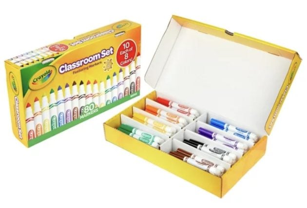 Crayola Classroom Set Broad Line Art Markers, 80 Ct