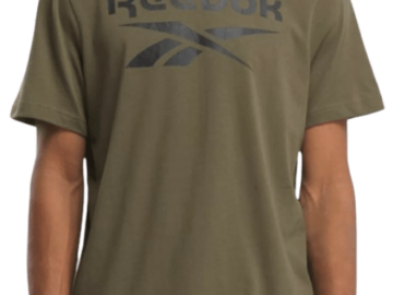 Reebok Men's Identity Big Stacked Logo T-Shirt for $10 + free shipping