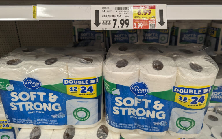 Kroger Soft And Strong Bath Tissue Is Just $3.99