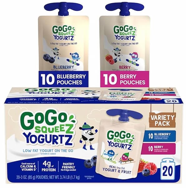 GoGo Squeez Stock-Up Deal: YogurtZ Variety Pack (20 count) only $12.56 shipped, plus more!