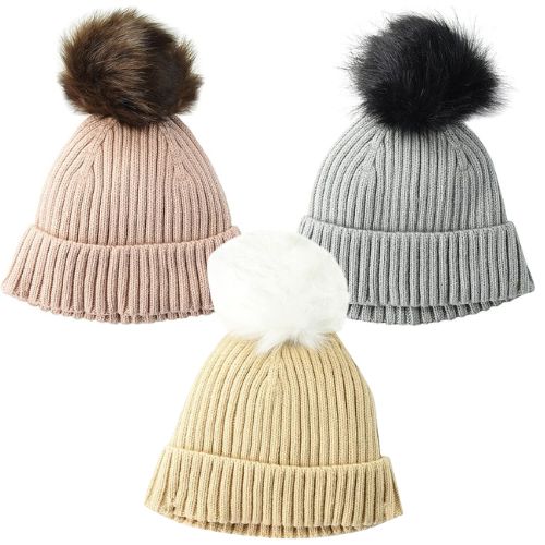 Amazon Essentials Women’s Ribbed Pom Beanie $5.30 (Reg. $17)