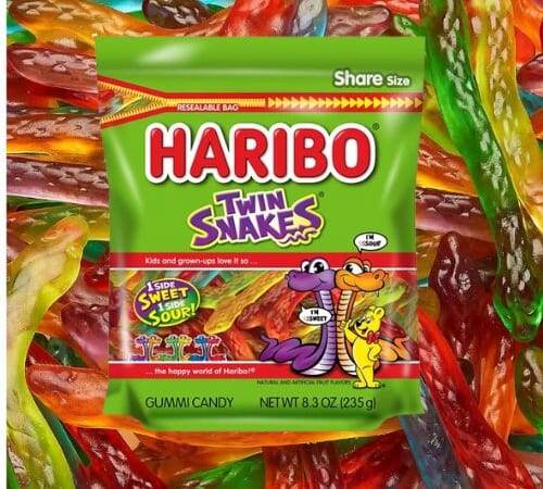 HARIBO Gummi Candy, Twin Snakes, 8.3 oz. Stand Up Bag as low as $2.06 Shipped Free (Reg. $5.27)