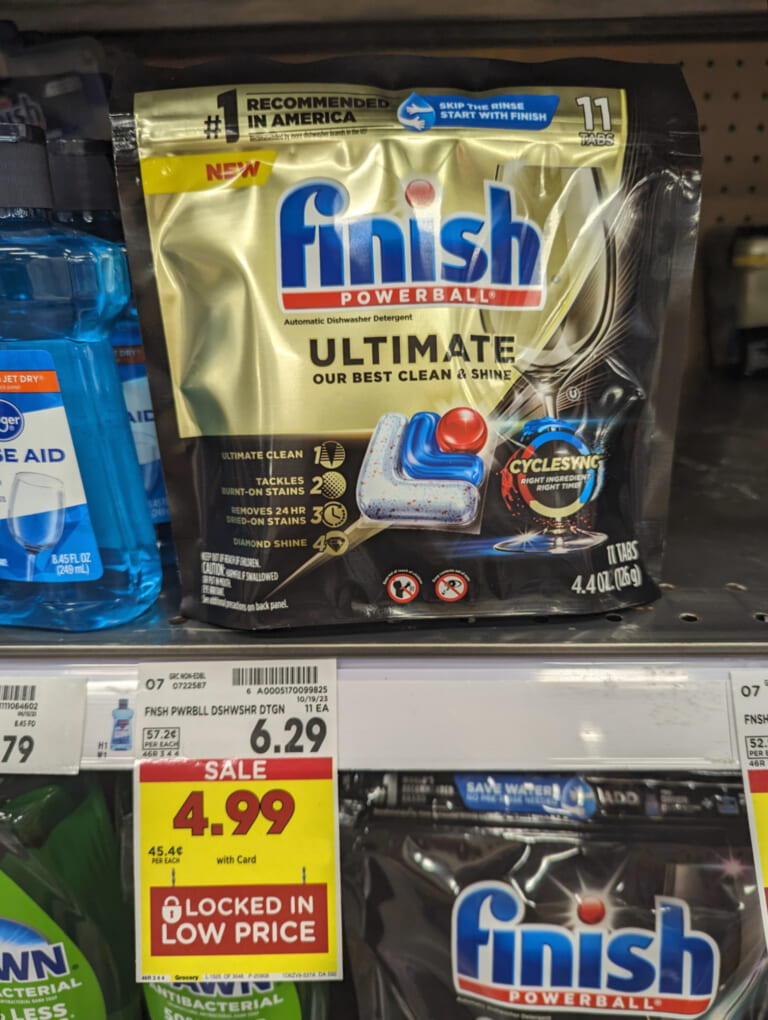 Finish Ultimate Detergent As Low As $1.99 At Kroger (Regular Price $6.29)