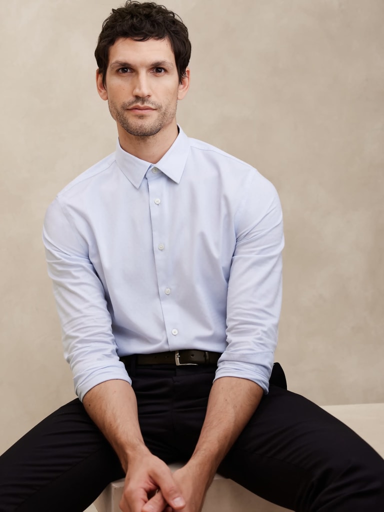 Banana Republic Factory Men's Slim Untucked Dress Shirt for $14 in cart + free shipping w/ $50