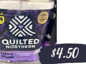 $4.50 Quilted Northern Bath Tissue at Publix & Kroger