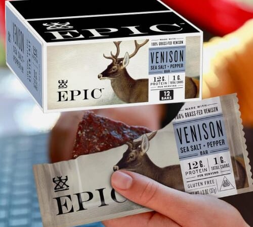 EPIC Venison Sea Salt & Pepper Bars, 12-Count as low as $16.51 Shipped Free (Reg. $35.74) – $1.38 Each – Keto Friendly, Gluten Free