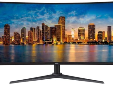 Onn 34" 1440p 100Hz Curved Ultrawide LED Monitor for $199 + free shipping