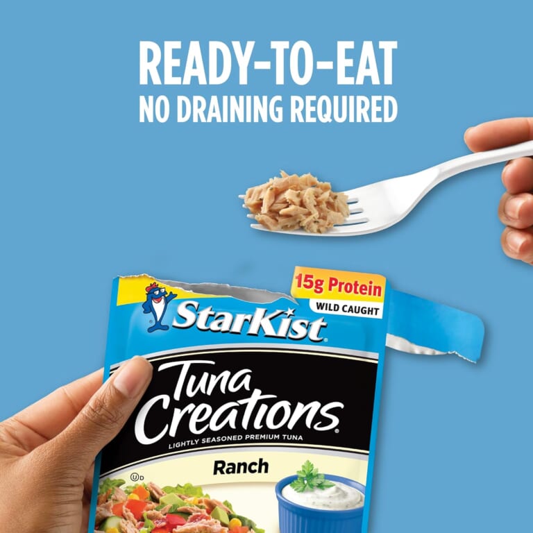 StarKist Tuna Creations 12-Pack Ranch Pouches as low as $8.82 Shipped Free (Reg. $15) – $0.74/2.6-Oz Pouch