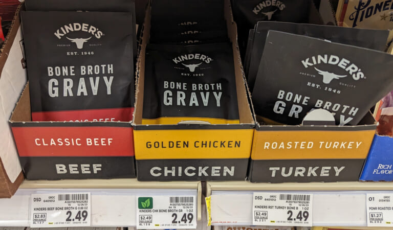 Kinder’s Roasted Turkey Bone Broth Gravy Just $1.99 At Kroger