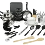 Gibson Home 71-Piece Stainless Steel Silver Cookware Combo Set