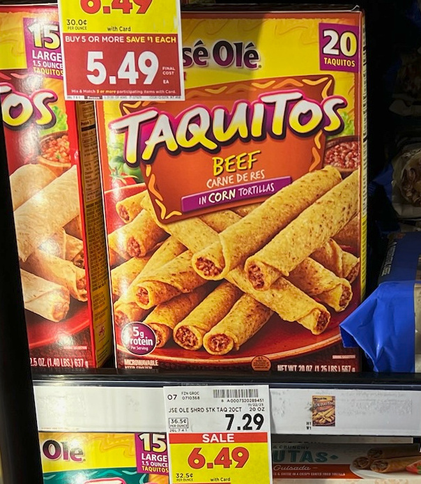 Jose Ole Taquitos or Mini Tacos Just $4.74 At Kroger (Regular Price $7.29)