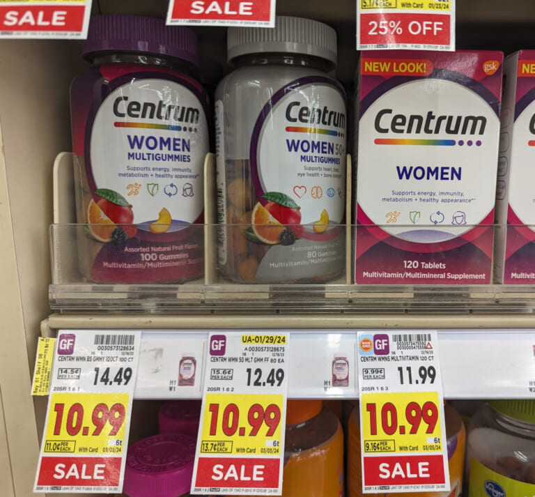 Centrum Vitamins As Low As $6.99 At Kroger (Regular Price $14.49)