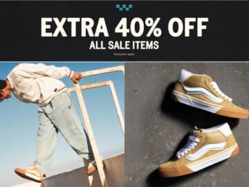 VANS | Extra 40% Off All Sale Items + Free Shipping