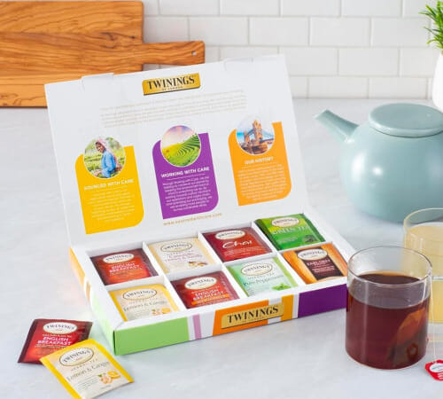 Twinings Tea Classics Collection, Variety Gift Box Sampler, 48-Count $10 (Reg. $14.76) – $0.21/Tea Bag, 8 Flavors