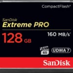 SanDisk Extreme PRO 128GB CompactFlash (CF) Memory Card for $90 + free shipping