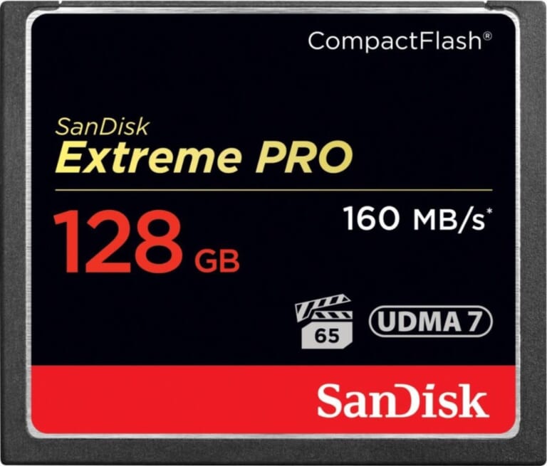 SanDisk Extreme PRO 128GB CompactFlash (CF) Memory Card for $90 + free shipping