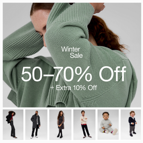 Gap Factory: Winter Sale! Take 50-70% Off + An Extra 10%