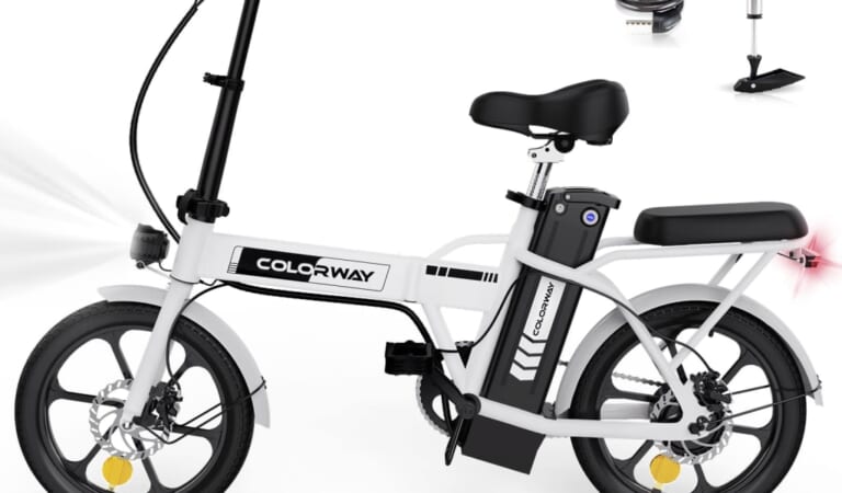 Colorway 36V 8.4AH 500W Foldable Electric Bike for $460 + free shipping