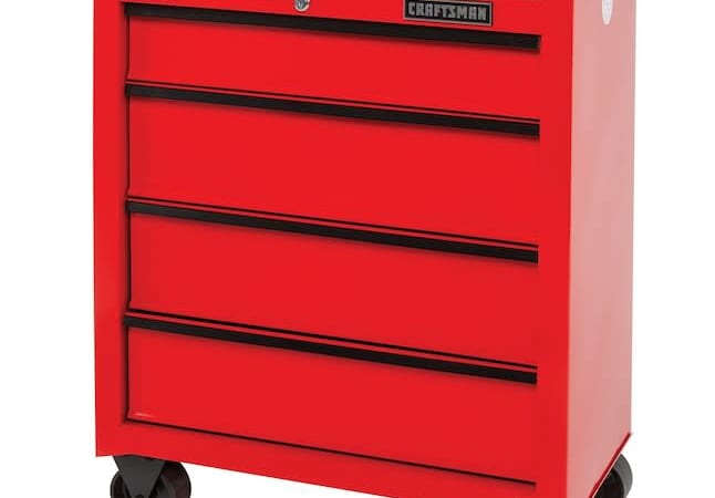 Craftsman 4-Drawer Rolling Wood Work Bench for $99 + pickup