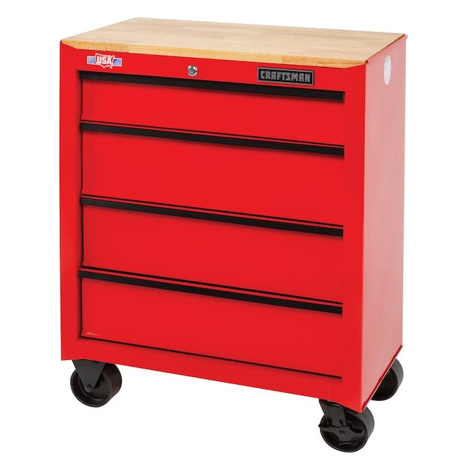 Craftsman 4-Drawer Rolling Wood Work Bench for $99 + pickup