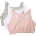 Fruit of the Loom Women's Racerback Cotton Sports Bra 3-Pack for $8 + free shipping w/ $35