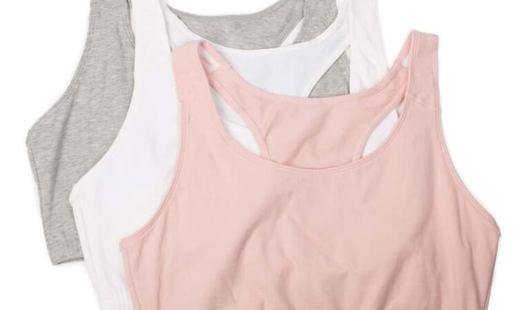 Fruit of the Loom Women's Racerback Cotton Sports Bra 3-Pack for $8 + free shipping w/ $35