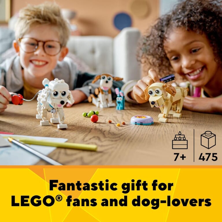 LEGO Creator 3 in 1 Adorable Dogs Building Toy Set, 475-Piece $24 (Reg. $30)