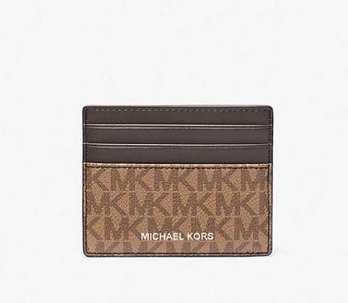 Michael Kors Greyson Logo Tall Card Case